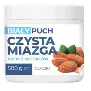 Biały Puch Czysta Miazga Krem z Migdałów Gładki