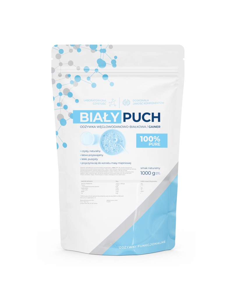 Biały Puch Gainer Węglowodany