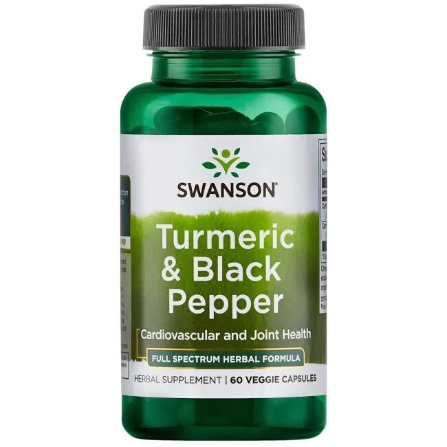 Swanson Turmeric & Black Pepper Kurkuma
