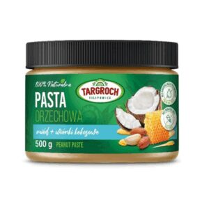 Targroch Pasta Orzechowa Miód + Wiórki Kokosowe