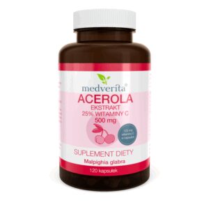Medverita Acerola Ekstrakt 25% Witaminy C 500mg
